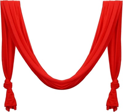 Aerial Yoga Swing - Hangmatkit Yoga - Verbeteren Flexibiliteit - Zijdezacht Materiaal - 2.8 x 1 m - Rood