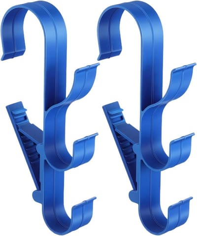 Zwembad Hanger - Opbergrek Pool - Zwembad Schoonmaken - Gereedschapsloze Montage - 32 x 24 x 5 cm - Zwart