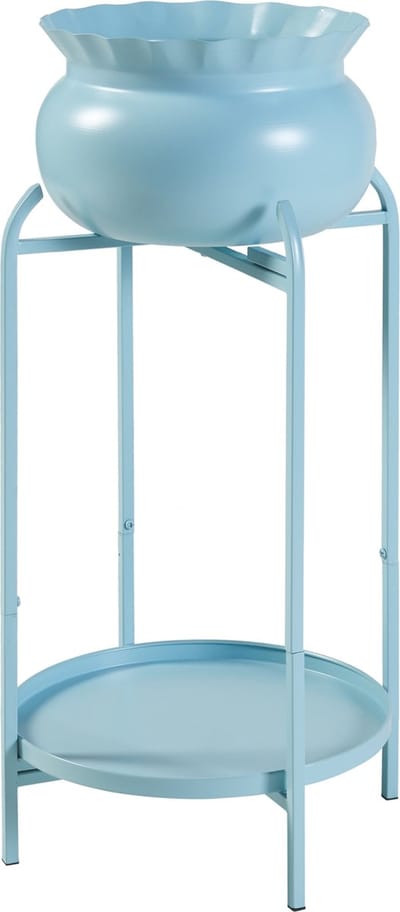 Plantenstandaard Altena 60x27x27 cm lichtblauw [en.casa]