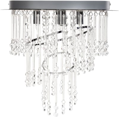 ESMELLE - Kroonluchter - Zilver - 35 cm - Kristal