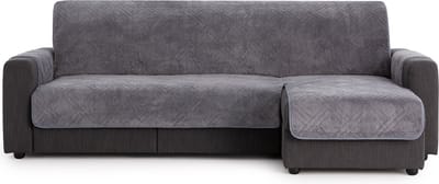 Belmarti Coral chaise-longue bankbeschermer rechts - 200 cm - Grijs