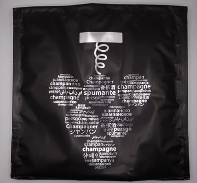 Cool BottleBag - Flessenkoeler - Voor Wijn-, Champagne- en 1,5 Liter Flessen - Herbruikbaar - Zwart