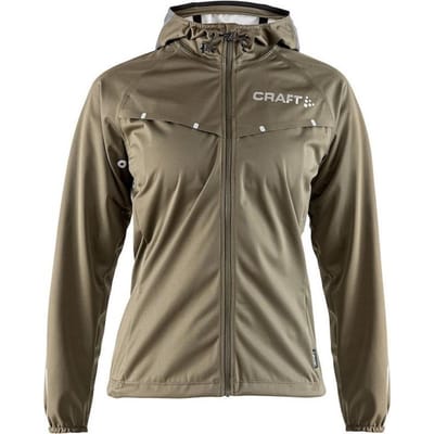 Craft Repel Sportjas Dames - Maat L- Reflecterend - DK Olive/Silver