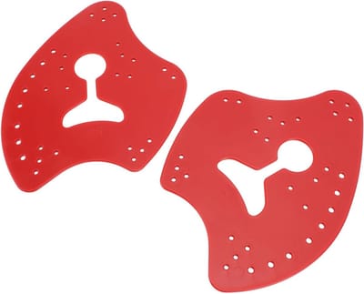 Dubbelzijdige zwemvinnen van PP-siliconen handpeddels voor optimale zwemtraining in het zwembad, maat M