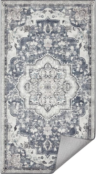 MAZAZU - Tapijt - Antislip - Wasbaar - Grijs - 170x120