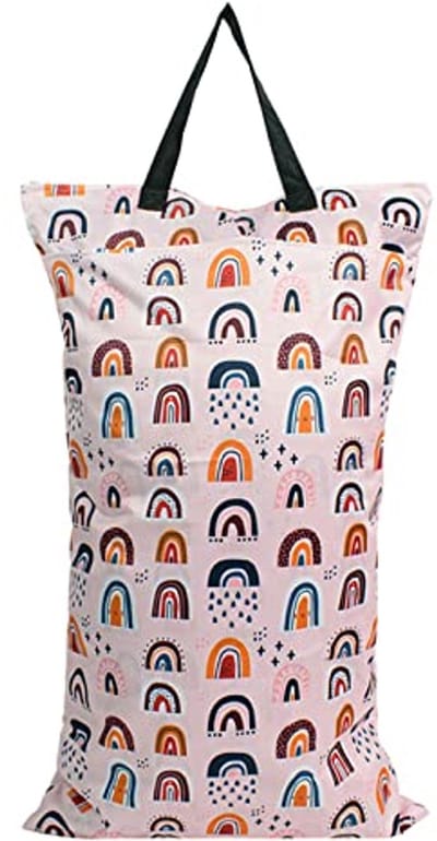 Waterdichte tas met dubbele ritssluiting voor natte en droge spullen - ideaal voor babyluiers, fitness, strand en zwembad - 40x70cm