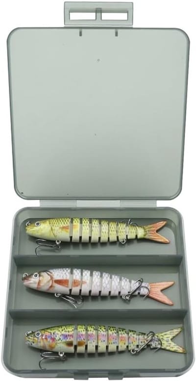 Set van 3 Realistische Kunstmatige Vissen Bait - Perfect voor Vissers, Geschenken voor Mannen en Gezinsuitjes aan het Water