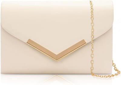 Elegante Envelope Clutch Tas voor Dames met Ketting, Minimalistische Schouder- en Crossbody Bag, 21 x 13 x 5 cm, Perfect voor Avondjes Uit en Feestjes