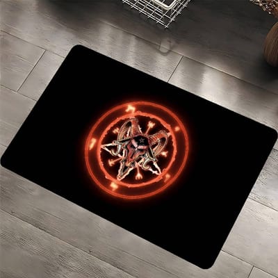 Baphomet Leviathan Entree Deurmat Scandinavische Stijl Huis Deurmat Badkamer-Toilet Matten Slaapkamer Hotel Decor Mat 40x60 cm