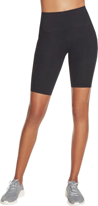 Skechers Go Walk High Waisted Bike Short, Vrouwen, Zwart, Shorts, maat: XS