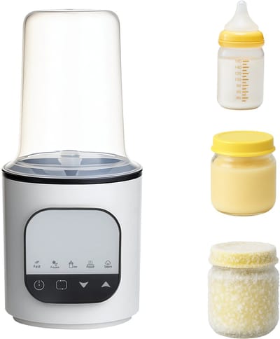 Teedz 5-in-1 Flessenwarmer – Snel Verwarmen, Ontdooien, Voeding Verhitten & Stoomsterilisatie – BPA-vrij – 200W – Flessenverwarmer - Verwarming van vloeistoffen en eten - Snel opwarmen - warmhouden, ontdooien en steriliseren - BPA vrij - Thermostaat