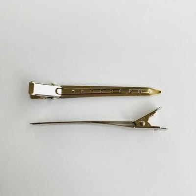 Hobby & Crafting Fun Metal hairclip - Zilveren clip voor haar - 9 cm