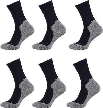 Xtreme - 6-Pack - Wandelsokken - Coolmax® Ventilatie - Anti-Blaar - Heren / Dames - marine - 39-42 - 122781000
