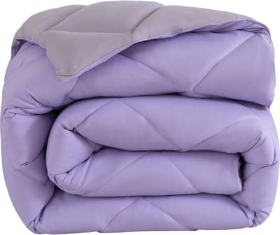 Snoozella ComfyBed Duo 140x200 - Lavendel Paars - Dekbed zonder overtrek - Wasbaar hoesloos dekbed - 30 nachten proefslapen - All season winterdekbed & zomerdekbed