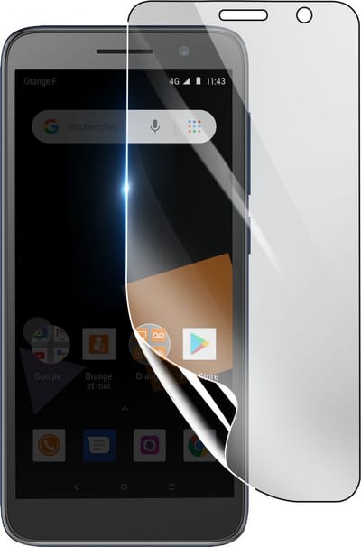 3mk, Geschikt voor Orange Rise 54, Schokbestendige Hydrogel Screenprotector, Transparant