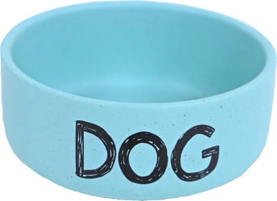 Voer- en Waterbakje - Mintblauw mat - voor Kleine- middelgrote Honden - 12cm