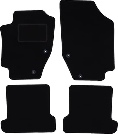 Zwarte veloursmatten voor: Peugeot 307CC cabrio (2003-2008)