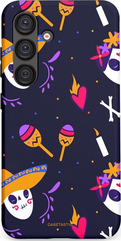 Casetastic Hoesje Geschikt voor Samsung S25 - Stijlvolle Beschermende Duo-layer Case - Muertos fiësta