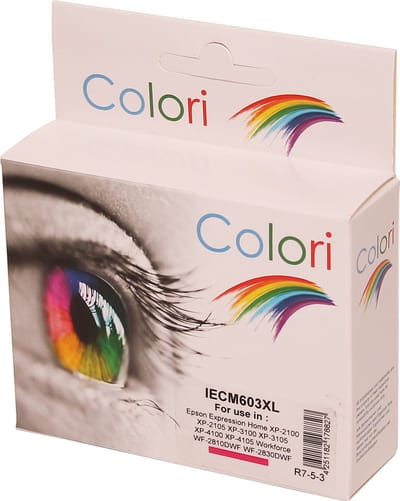 Colori huismerk inkt cartridge geschikt voor Epson 603XL magenta voor Epson Expression Home XP-2100 XP-2105 XP-3100 XP-3105 XP-4100 XP-4105 Workforce WF-2810DWF WF-2830DWF WF-2835DWF WF-2850DWF