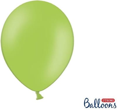 Strong Ballonnen 30cm, Pastel Bright groen x 10 stuks --> BULK
