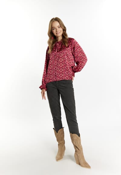 IZIA Blouse Dames Roze Veelkleurig