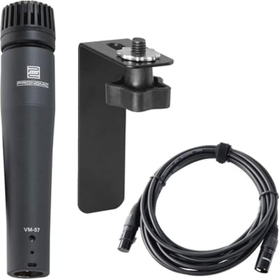 Professionele Cajon Microfoonset met Standaard en Kabel - Ideale Versterking voor Optredens en Oefeningen