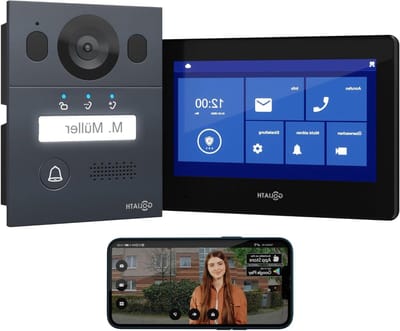 Deur Intercom - Video Deurspreeksysteem - Huis Beveiliging - App Bediening - 7 Inch Monitor - Zwart