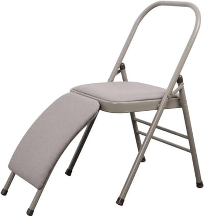 Opvouwbare Yogastoel - Hulpstoel Oefening - Kracht Training - Afneembare Steun - 45x81x82.5cm - Kleur 1
