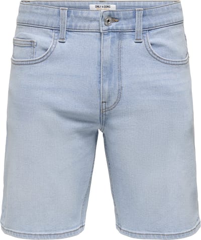 Only & Sons Broek Onsweft Box Pim Dnm Shorts Otl 22037454 Light Blue Denim Mannen Maat - XS