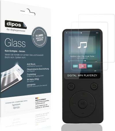dipos – 2x Pantserfolie geschikt voor Synclum QS123 | 9H Screenprotector