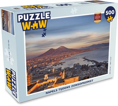 Puzzel Napoli tijdens zonsopkomst - Legpuzzel - Puzzel 500 stukjes