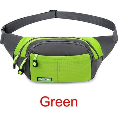 Sac de taille pour hommes sac en toile grande capacité ondulation de l'eau 7 couleurs sac de poitrine sacs de téléphone de sport mode multifonctionnel extérieur sac banane étanche One Size