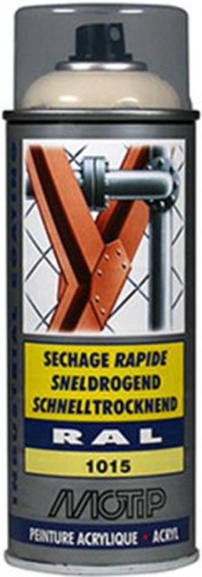 Motip industrial acryllak hoogglans RAL 1015 licht ivoorkleurig - 400 ml