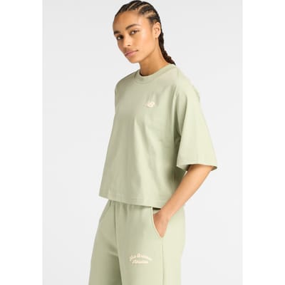 New Balance Linear Heritage Relaxed T-shirt Gartersn Taglia: M | Maglie Sportivi Outlet | Donna