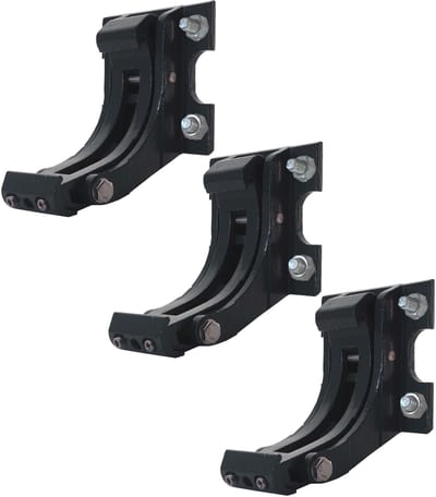 Set van 3 muurbeugels voor luifel T124, muurbeugel muurbevestigingsadapter ~ antraciet