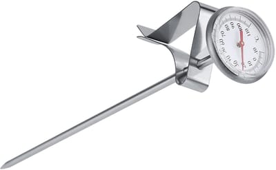 Allecto - Topf-thermometer - Melkthermometer - Roestvrijstalen punt - 110 ℃ - Eenvoudig schoon te maken - Nauwkeurige meting - Geschikt voor koffie...