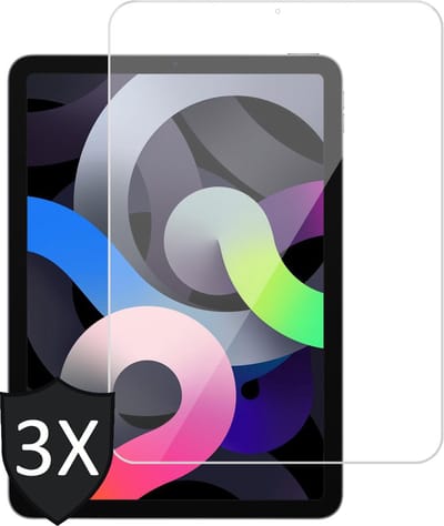 Screenprotector geschikt voor iPad Air 2022 / 2020 10.9 inch - Screen Protector Glas - 3 Stuks