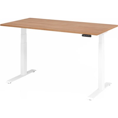 XDKB 16 W | Bureau - 160 x 80 Walnoot Tafelhoogte I Elektrisch in hoogte verstelbaar