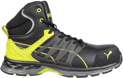 Puma Safety Velocity 2.0 Yellow Hoog S3 633880 - Zwart/Geel - 44