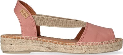 Toni Pons Etna Dames Espadrilles Pale | Roze | Leer | Maat 33 | ETNApale