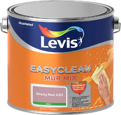 Levis - Easyclean Mur Mat Mix - Shady Red A30 - Mengverf - 2,5 L