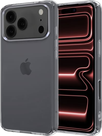 Hoesje - Geschikt voor Apple iPhone 17 Pro Max - Sterk & Shockproof - Hoes Cover - Siliconen Case - Transparant