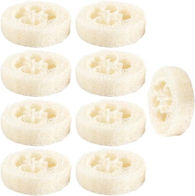 Natuurlijke Loofah Sponges - Plantaardige Scrubbers - Douche & Bad - 9 Stuks Set