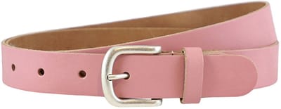 Landley Dames Riem Leer Oud Roze – Breedte 3 cm – Leren Vrouwen Riem - Lengte totaal 130 cm / Riemmaat 115