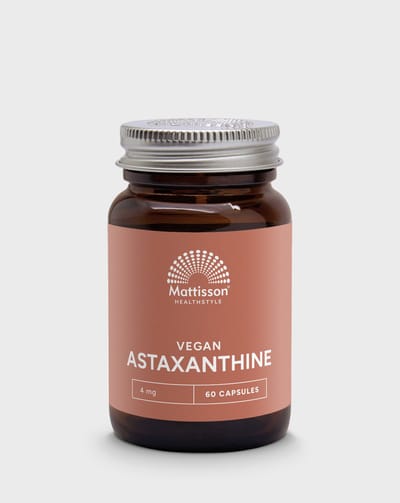 Mattisson - Astaxanthine Nataxtin 4mg - Donkerrode Kleurstof - Carotenoïde: Eencellige Bloedregenalg - Supplement voor Hart en Bloedvaten, Immuunsysteem, Huid, Spieren, Kraakbeen & Darmen - 60 capsules