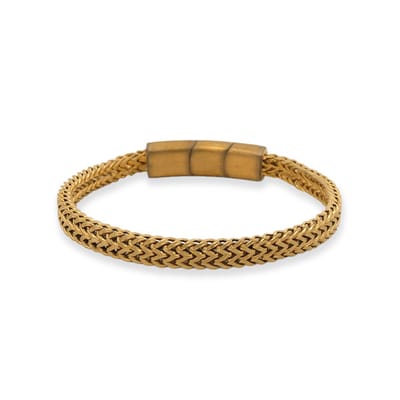 7KB-0172 - Kaliber Chain Bracelet Extender – 21 cm – Heren armband – Vintage goudkleurig