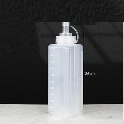 800ml/1000ml Saus Azijn Olie Ketchup Jus Saus Keukenaccessoires Juskom Plastic Condiment Dispenser Knijpfles 1000ML