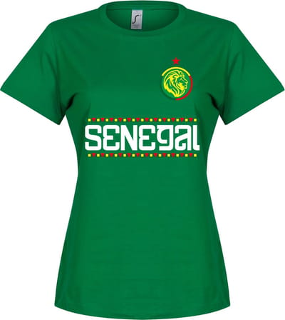 Senegal Dames Star Team T-Shirt - Groen - S