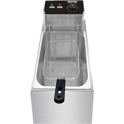 Friteuse électrique domestique 4L fonctions multiples S température constante automatique 1500W haute US Plug argenté