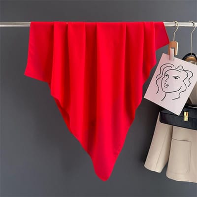 Retro Effen Kleur Katoen Linnen Sjaal Grote Maat Vierkante Sjaal Zijde Dunne Zonwerende Sjaal Decoratie Veelzijdige Effen Kleur Sjaal One Size red